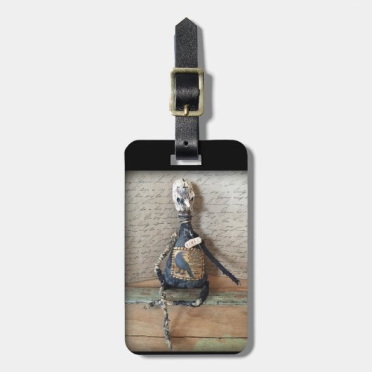 Gothic Raven Crow Art Luggage ID Label Label Bagagelabel (Voorkant verticaal)