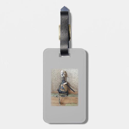 Gothic Raven Crow Art Luggage ID Label Label Bagagelabel (Achterkant verticaal)