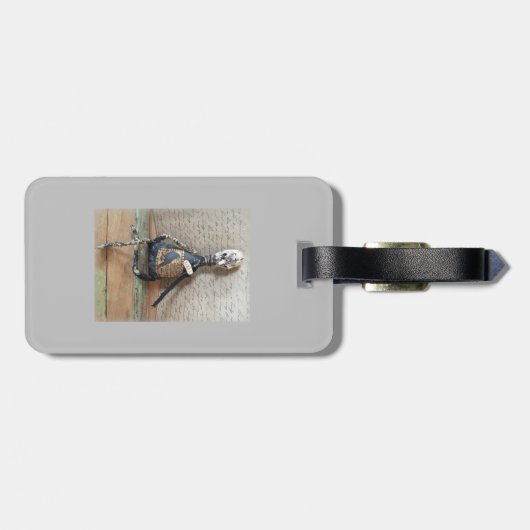 Gothic Raven Crow Art Luggage ID Label Label Bagagelabel (Achterkant horizontaal)