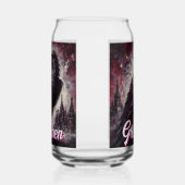 Gothic Raven Crow Bird Painting Personalized Blikvorm Glas (Links)