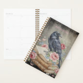 Gothic Raven Dark Academia Floral Planner (Display)