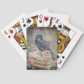 Gothic Raven Dark Academia Pokerkaarten (Achterkant)
