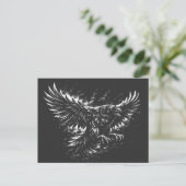 Gothic Raven – door BurnsInHell Briefkaart (Staand voorkant)