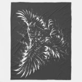 Gothic Raven – door BurnsInHell Fleece Deken (Voorkant)