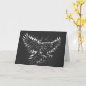 Gothic Raven – door BurnsInHell Kaart (Gele Bloem)