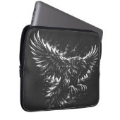 Gothic Raven – door BurnsInHell Laptop Sleeve (Voorkant Rechts)