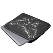 Gothic Raven – door BurnsInHell Laptop Sleeve (Voorkant onderkant)
