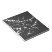 Gothic Raven – door BurnsInHell Notitieblok (Schuin)