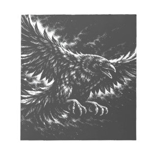 Gothic Raven – door BurnsInHell Notitieblok