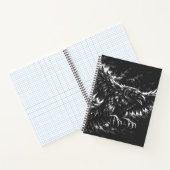 Gothic Raven – door BurnsInHell Notitieboek (Binnen)