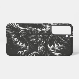 Gothic Raven – door BurnsInHell Samsung Galaxy Hoesje