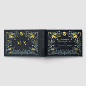 Gothic Raven Floral Wedding Gastenboek (Volledig)