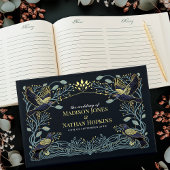 Gothic Raven Floral Wedding Gastenboek
