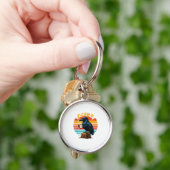 Gothic Raven Funny Halloween F Caw F Coffee Sleutelhanger (Hand)