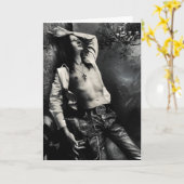 Gothic Raven Greeting Card Kaart (Gele Bloem)