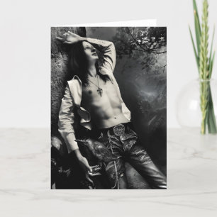 Gothic Raven Greeting Card Kaart