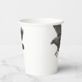 Gothic Raven Halloween - Spooky Party Papieren Bekers (Rechts)