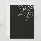 Gothic Raven Halloween verlovingsfeest Kaart (Achterkant)