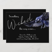 Gothic Raven Iets mishandelde halloween party Kaart (Voorkant / Achterkant)