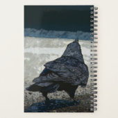 Gothic Raven in Shades of Grey and Black Planner (Achterkant)