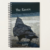Gothic Raven in Shades of Grey and Black Planner (Voorkant)