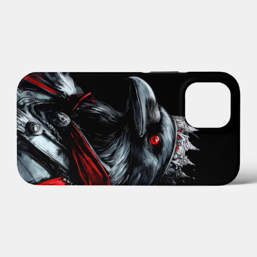 Gothic Raven King Grafische iPhone Hoes - Clean Mi (Achterkant (horizontaal))