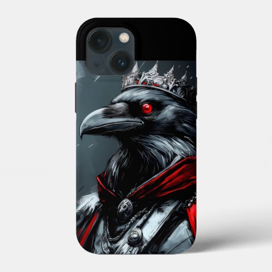 Gothic Raven King Grafische iPhone Hoes - Clean Mi (Achterkant)