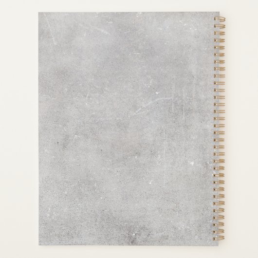 Gothic Raven & Midnight Blooms Planner (Achterkant)