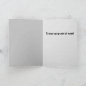 Gothic Raven Moeder Gevouwen Wenskaart Kaart (Binnen)