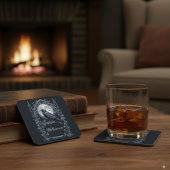 Gothic Raven Moonlit Bier Onderzetter