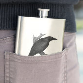 Gothic Raven Personalized Flacon (Voorbeeld)