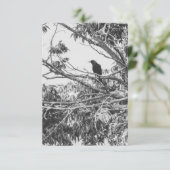 Gothic Raven Postcard Kaart (Staand voorkant)