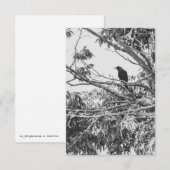 Gothic Raven Postcard Kaart (Voorkant / Achterkant)