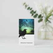 Gothic Raven Profile Card Visitekaartje (Staand voorkant)
