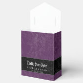 Gothic Raven Purple Darkly Ever After Wedding Bedankdoosjes (Geopend)