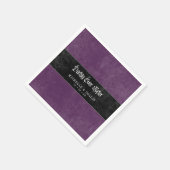 Gothic Raven Purple Darkly Ever After Wedding Servet (Hoek)