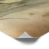 Gothic Raven Rood & Roos Poster (Hoek)