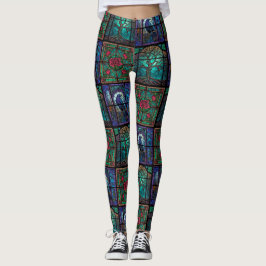 Gothic Raven Roos and Tree Leggings - Koel