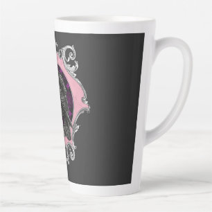 Gothic Raven Roos Lijst Latte Mok