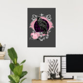 Gothic Raven Roos Lijst Poster (Thuiskantoor)