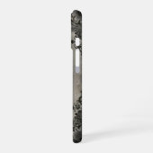 Gothic Raven Spiral iPhone 16 Hoesje (Linkerkant)