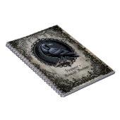 Gothic Raven Spiral Notitieboek (Rechterzijde)