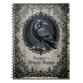 Gothic Raven Spiral Notitieboek (Voorkant)