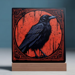 Gothic Raven Tegeltje