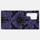 Gothic Raven & Thorn Castle Pattern Phone Case Samsung Galaxy Hoesje (Achterkant horizontaal)