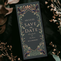 Gothic Raven Wedding Save the Date