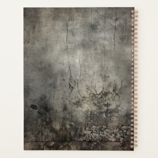 Gothic Raven with Roses Dark Daily Planner (Achterkant)