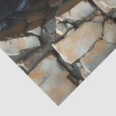 Gothic Raven Woman Decoupage Paper Tissuepapier (Detail)