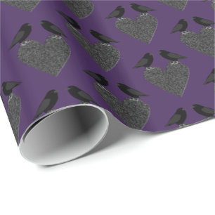 Gothic Ravens and Black Heart Cadeaupapier
