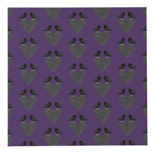 Gothic Ravens and Black Heart Custom Photo upload Kubus (Rechts)